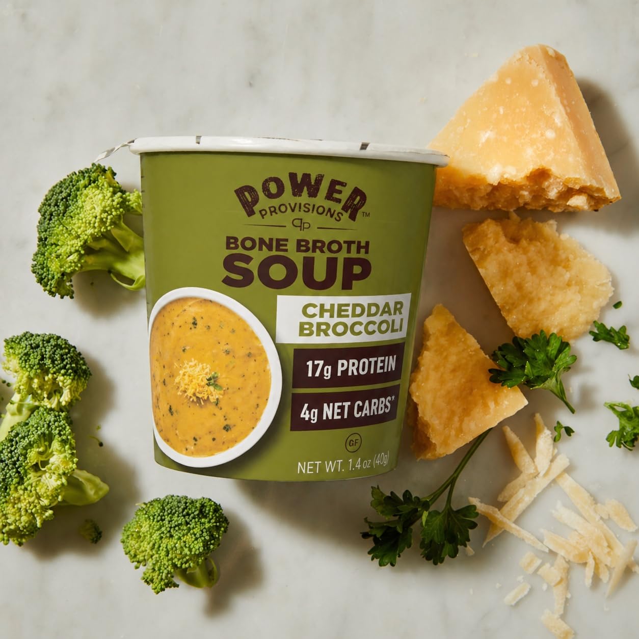 Amazon.com: Power Provisions Cheddar Broccoli Bone Broth Soup Cups